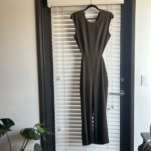 Zara - Olive Cropped wide Leg Jumpsuit